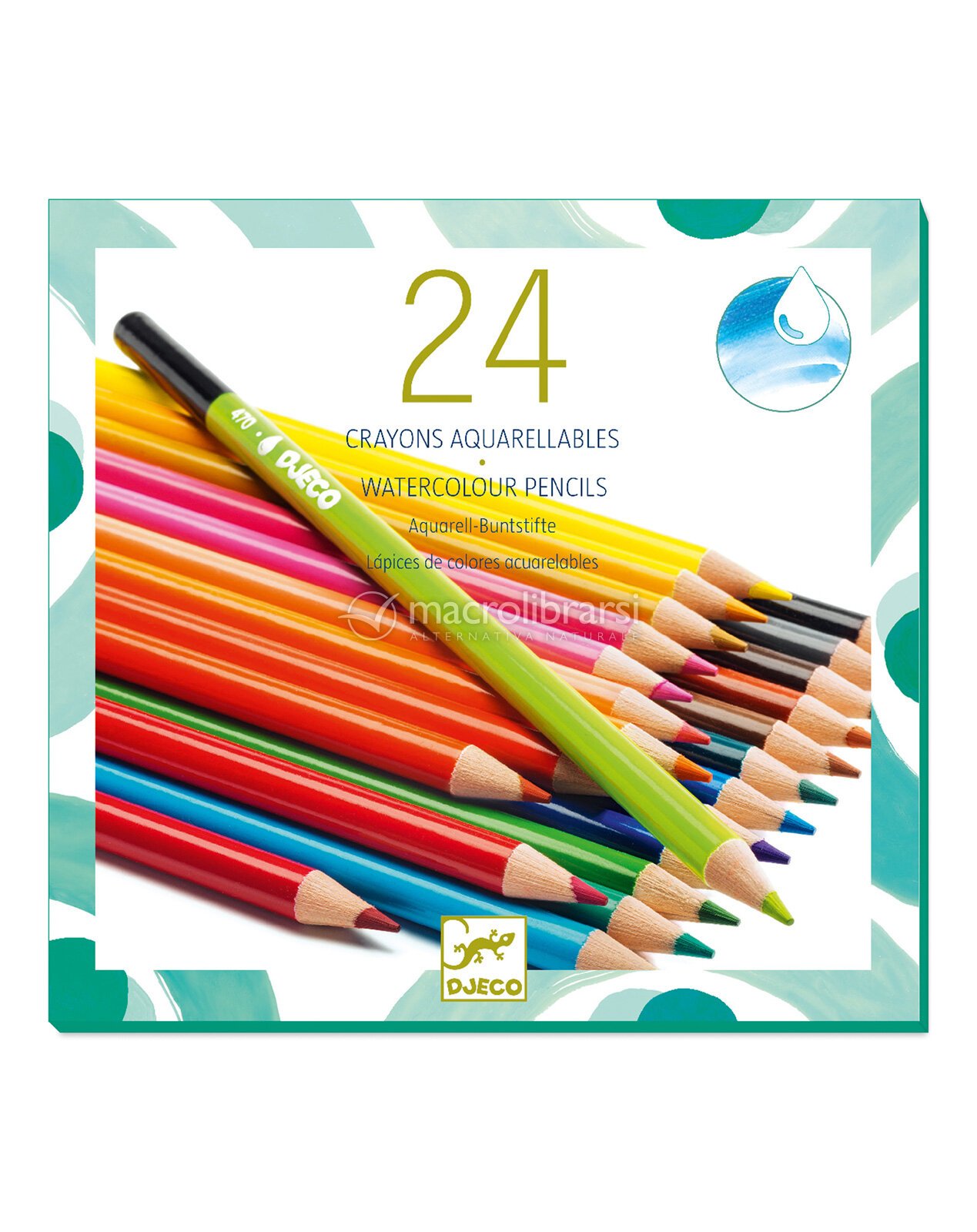 Set Matite Acquerellabili Stationery Island - 72 Colori, Con Pennello, Per Disegno E Pittura - Foto 8