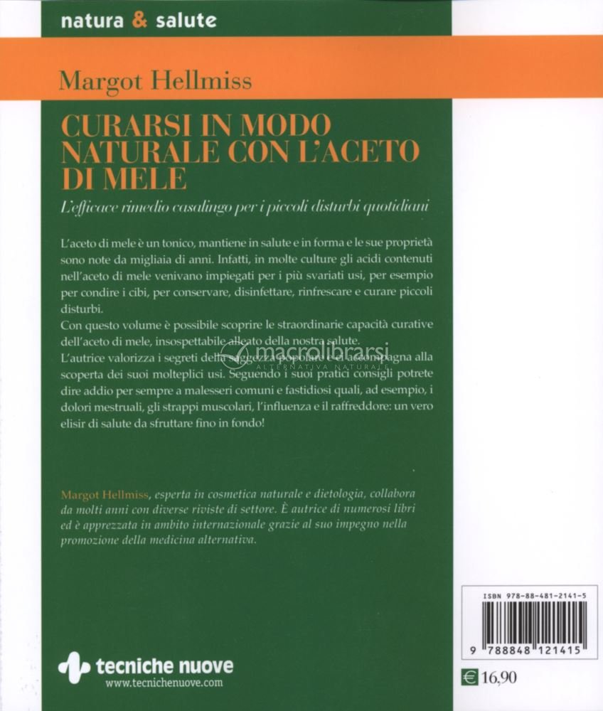 Curarsi in Modo Naturale con l'Aceto di Mele — Libro