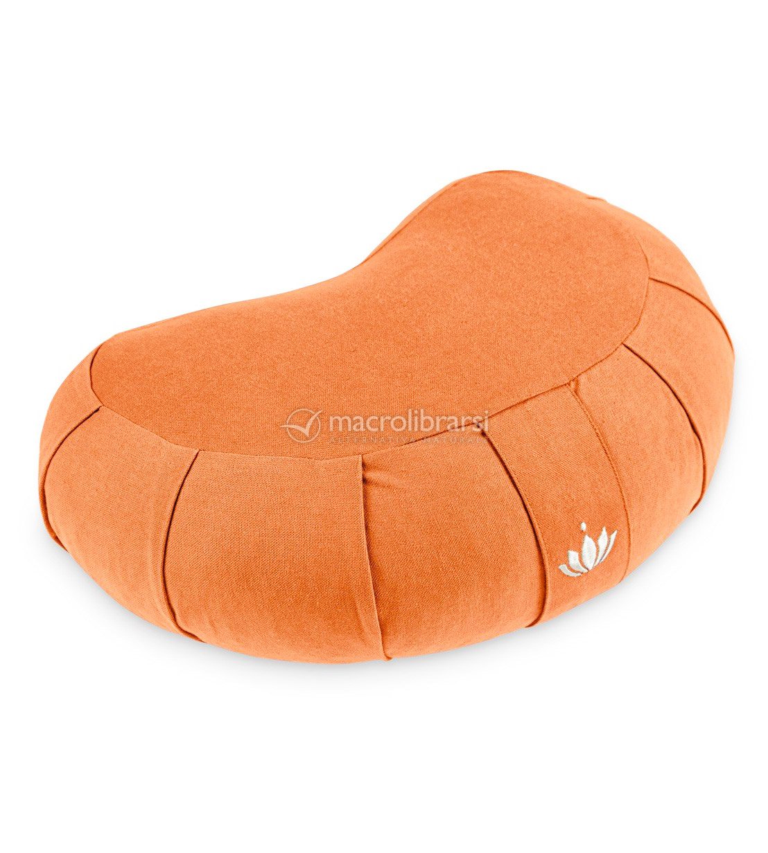 Cuscino Meditazione Zafu A Mezzaluna – Yoga Studio – Grano Saraceno – Verde Giada