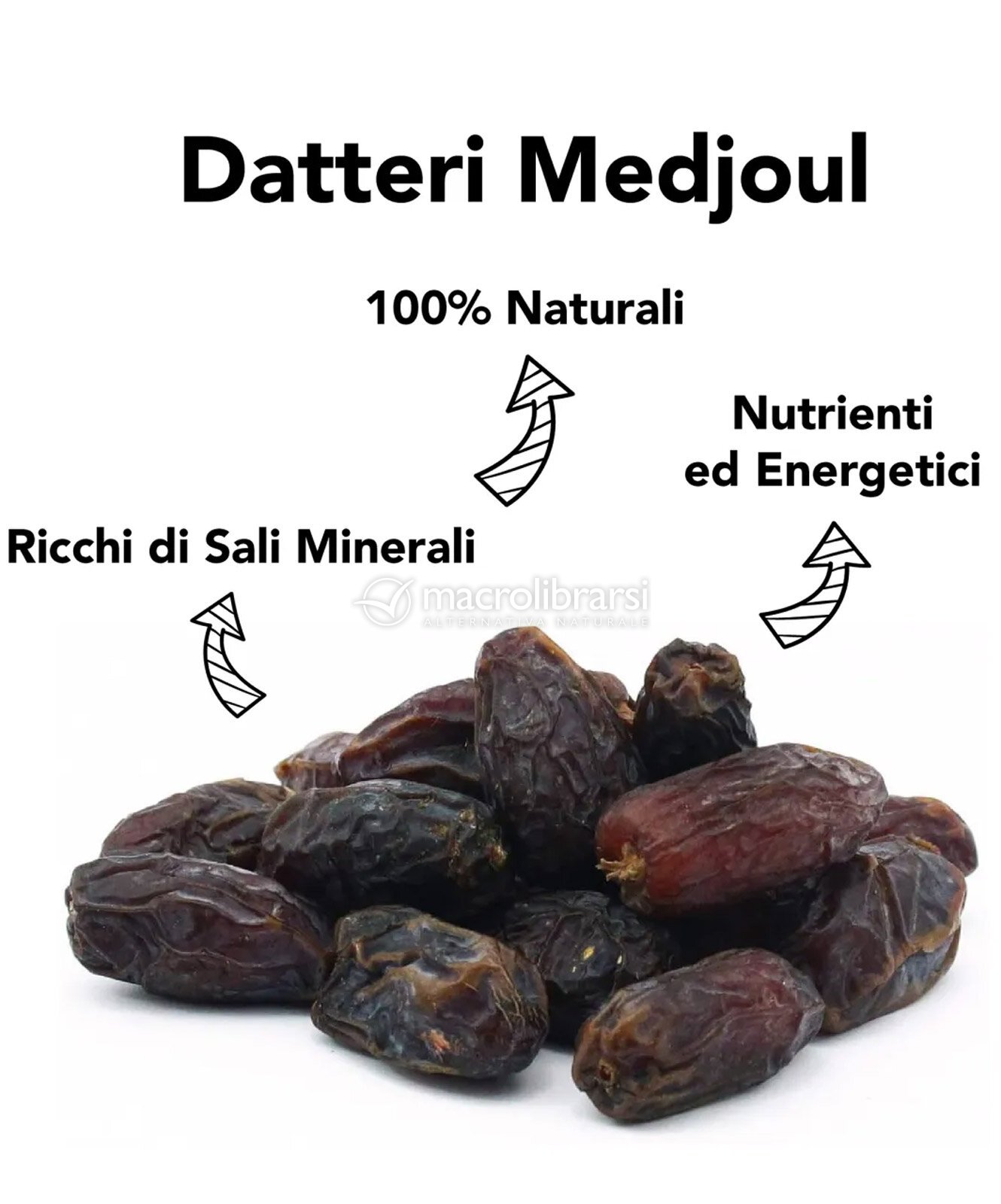 Datteri Medjoul Crudi Bio di Cibo Crudo 