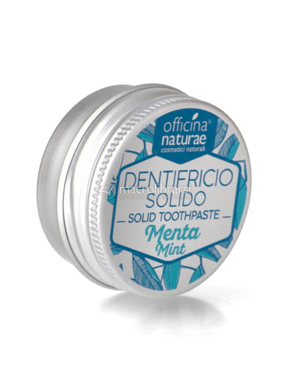 Dentifricio Solido Dentì Officina Naturae - Dentifricio da viaggio in  Pastiglie alla menta, dentifricio solido