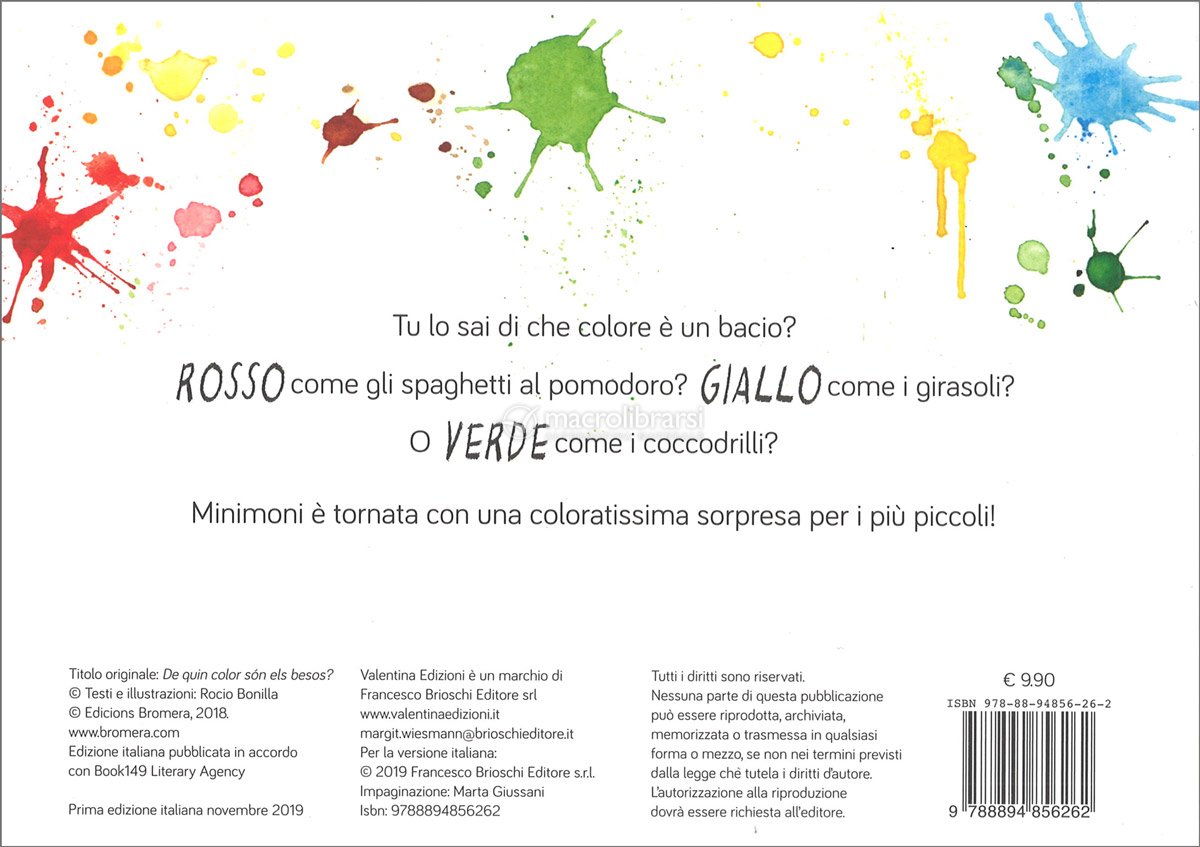 Di che Colore è un Bacio? — Libro