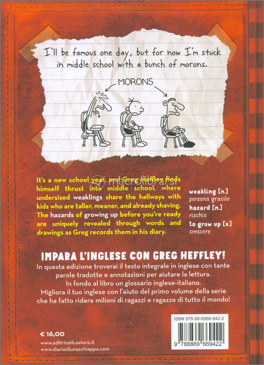 Diary of a Wimpy Kid. Impara l'inglese con la Schiappa! - Editrice Il  Castoro