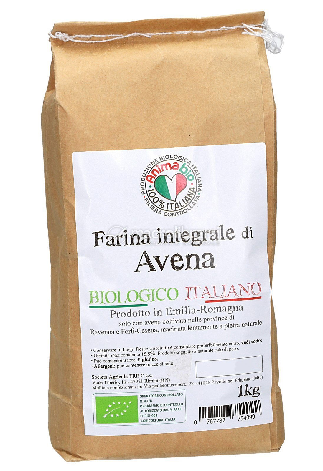 Farina Integrale di Avena di AnimaBio 