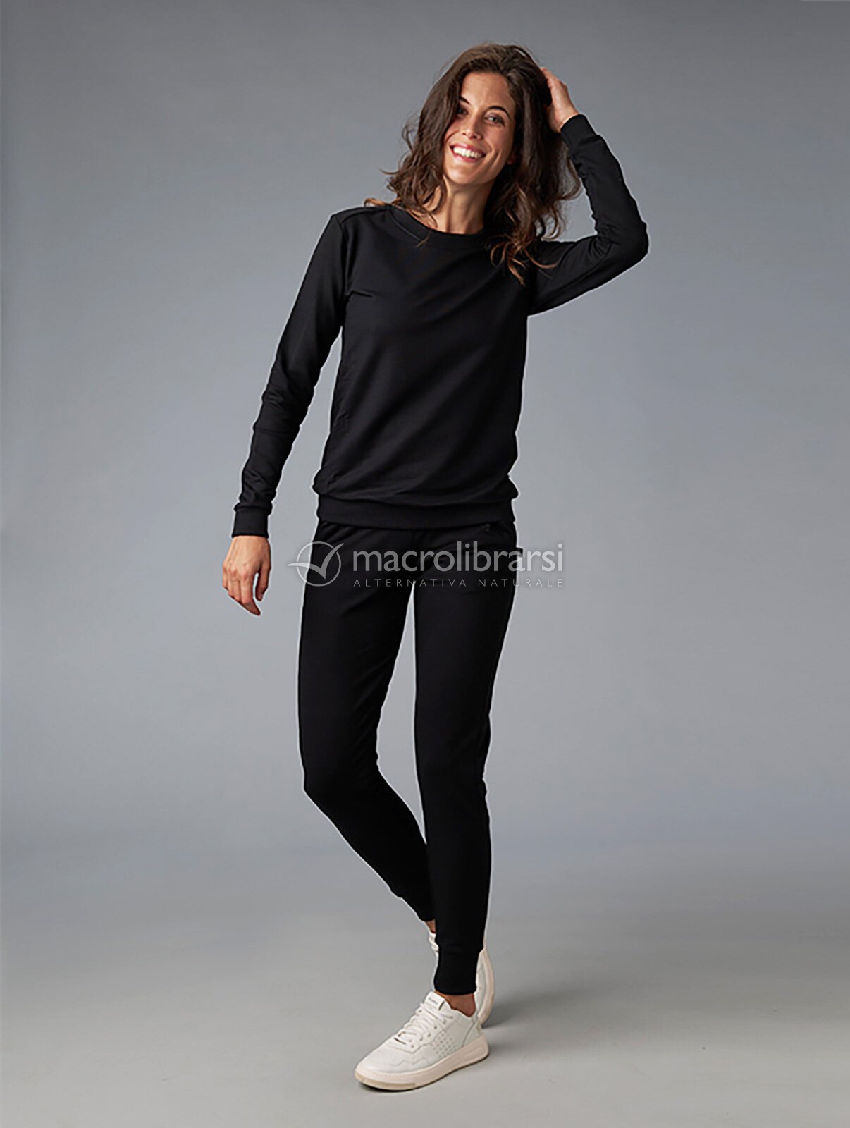 felpa nera donna