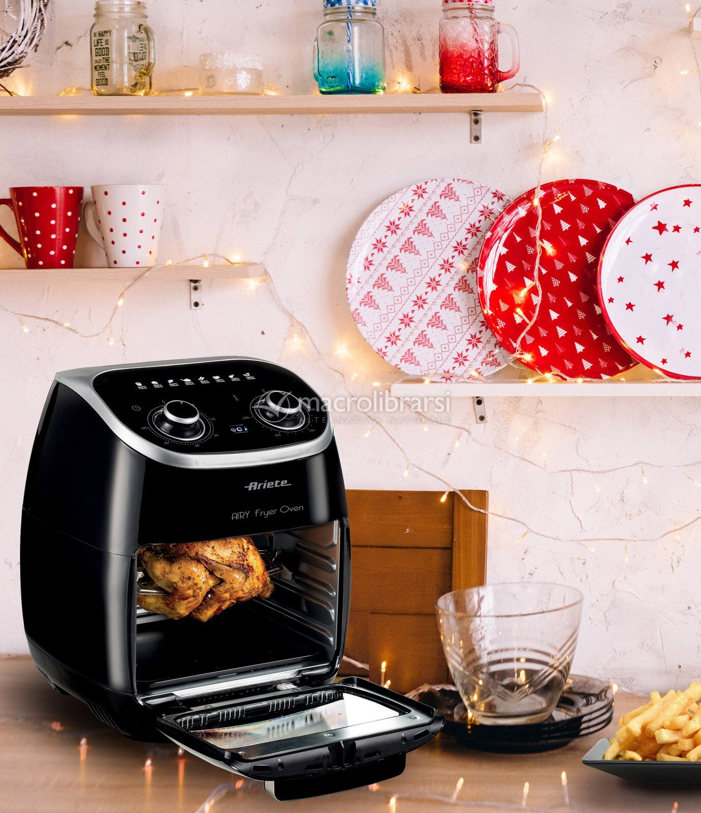 Friggitrice ad Aria con Fornetto - Airy Fryer Oven di Ariete - De Longhi 