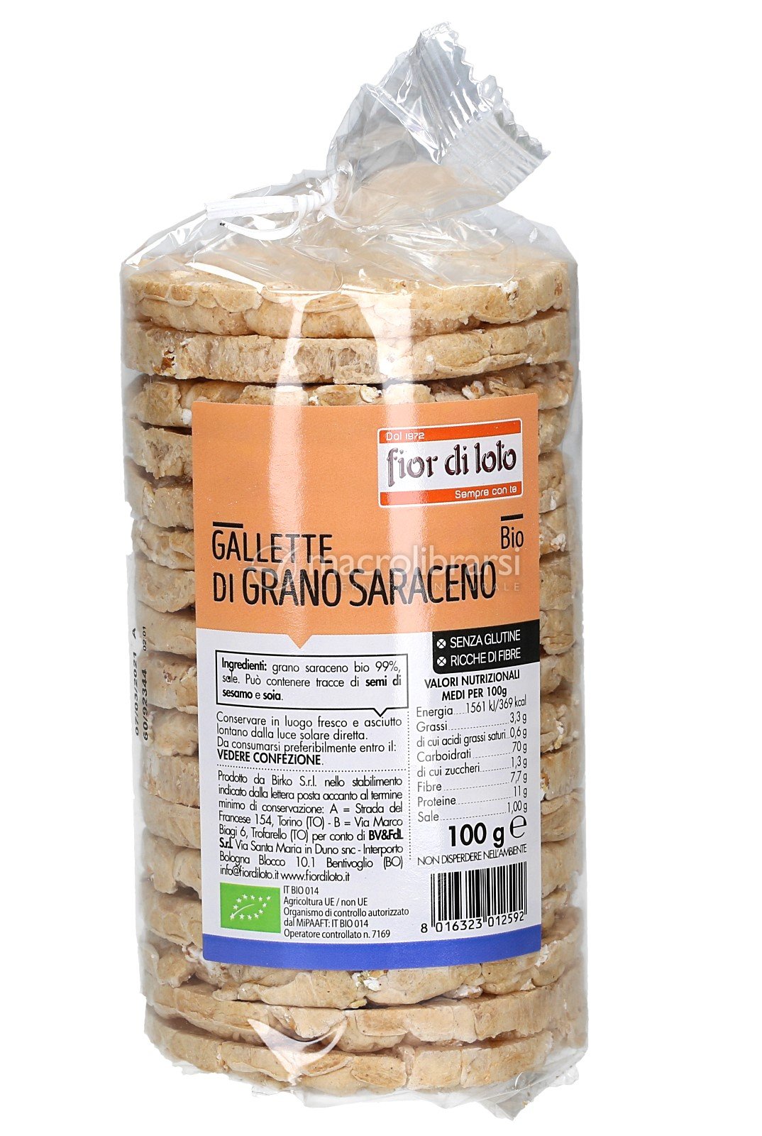 Gallette di Grano Saraceno Bio di Fior di Loto 