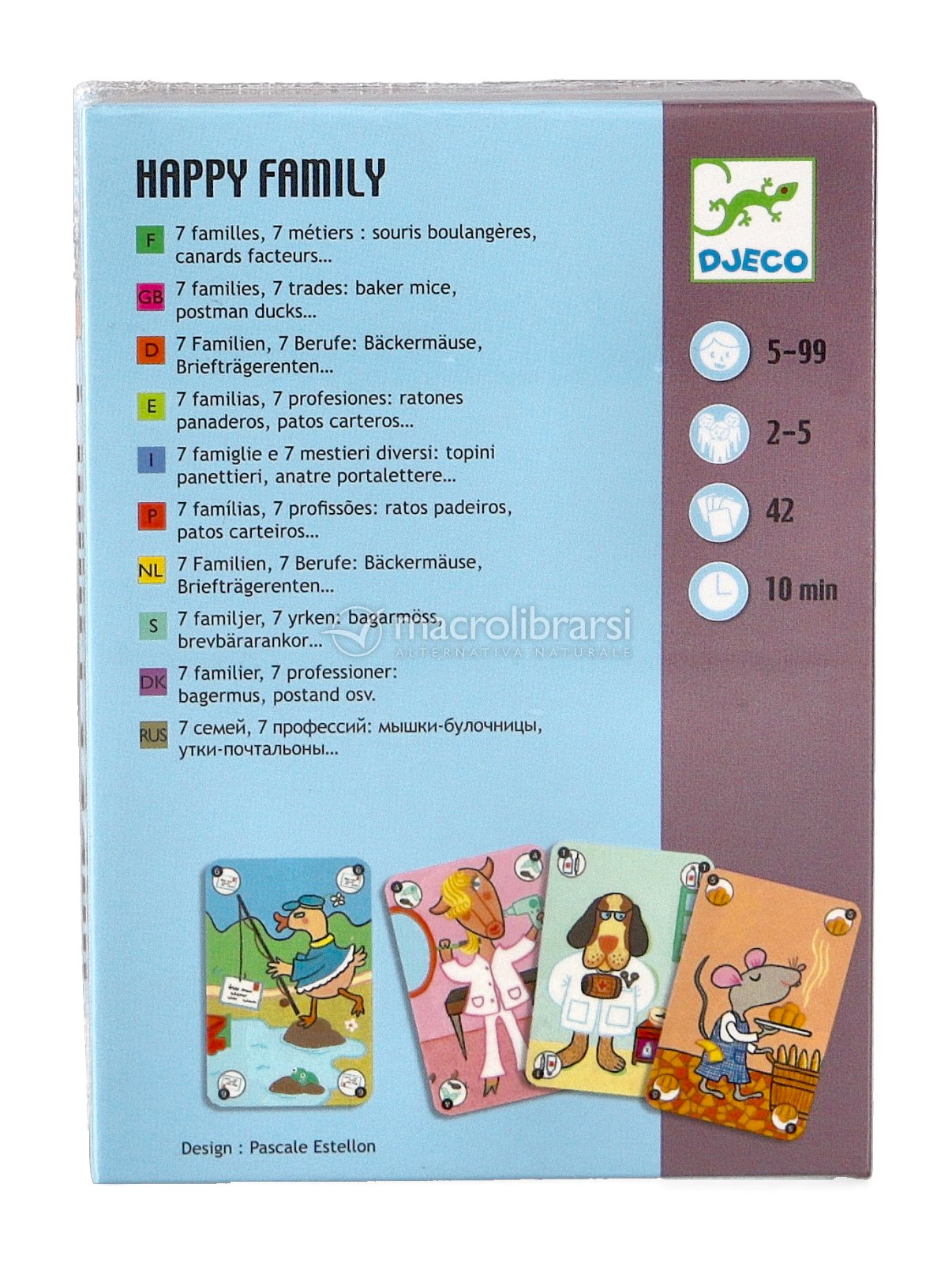 Gioco di Carte Happy Family di Djeco 