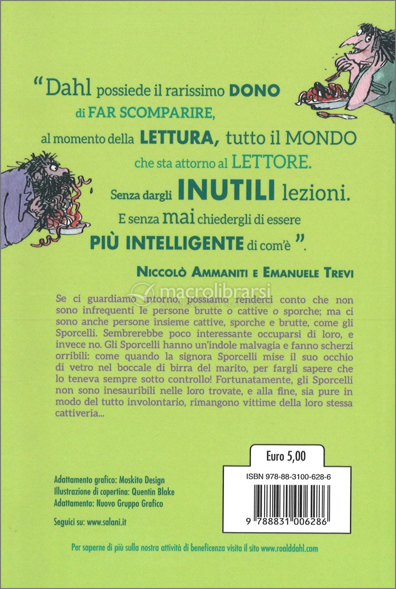 Gli sporcelli - Roald Dahl, Libro