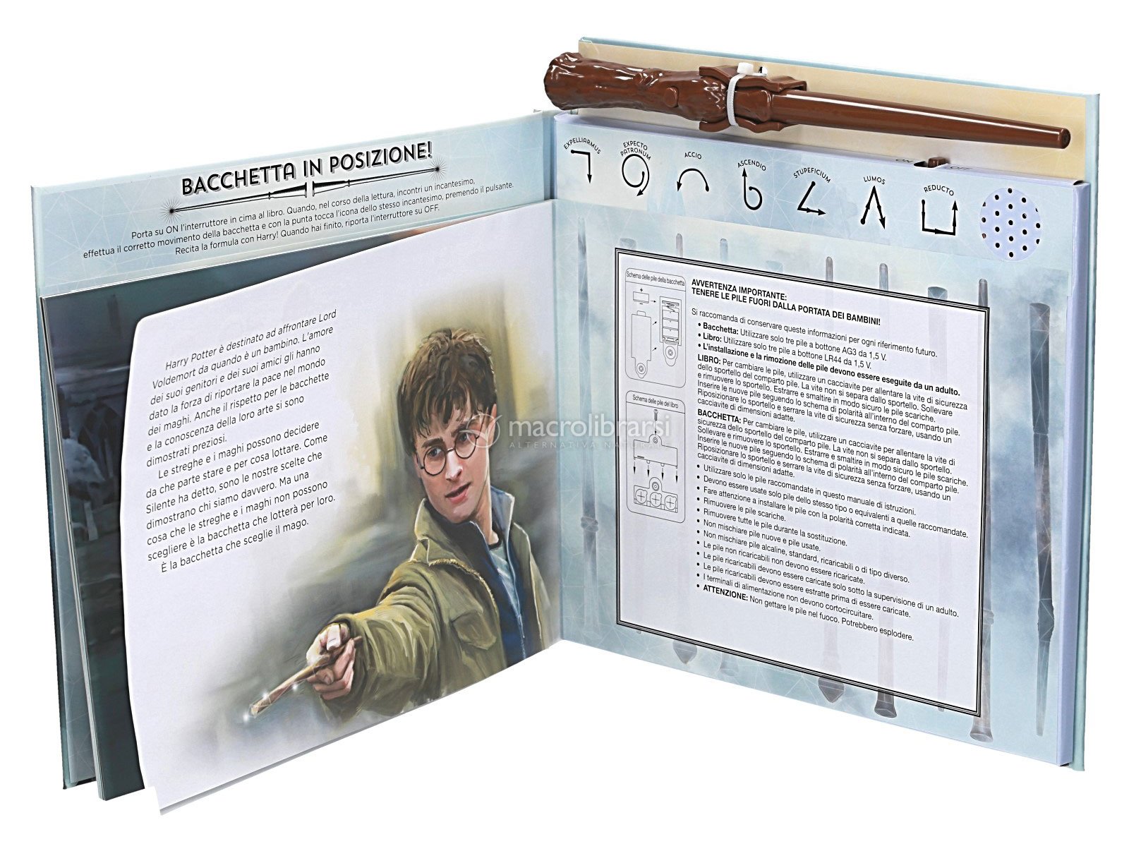 Harry Potter - La Bacchetta Sceglie il Mago + Bacchetta — Libro/Gioco di  Wizarding World