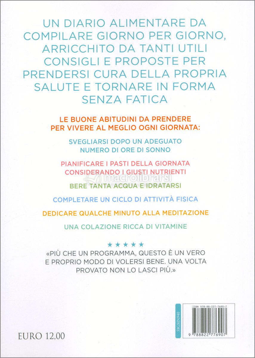 Diario Alimentare Il Tuo nuovo io in 90 giorni: Agenda perdita di peso e  attività giornaliere da compilare per la tua… libro