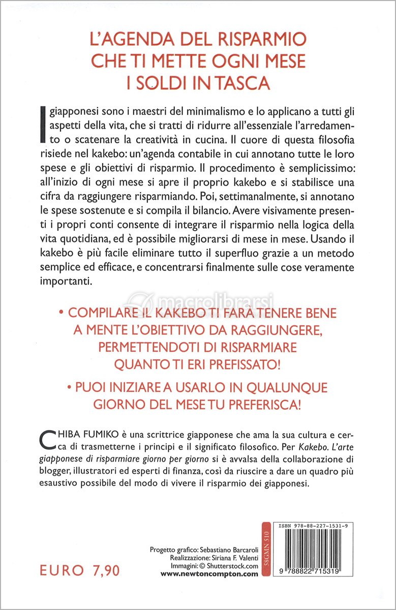 Kakebo - L'Arte Giapponese di Risparmiare Giorno per Giorno — Libro di  Fumiko Chiba