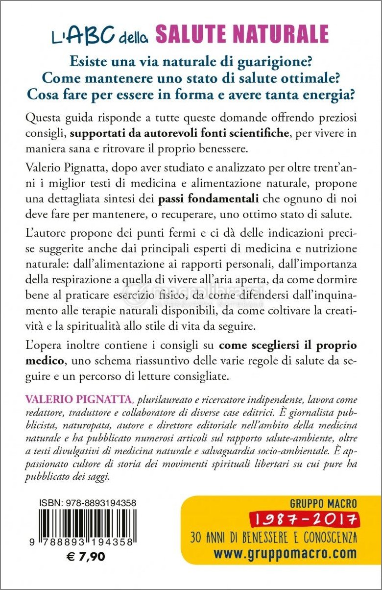 L'ABC della Salute Naturale — Libro di Valerio Pignatta