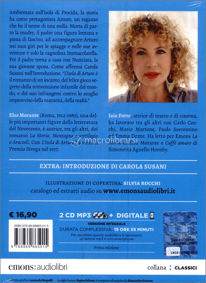 L'Isola di Arturo — Audiolibro CD di Elsa Morante