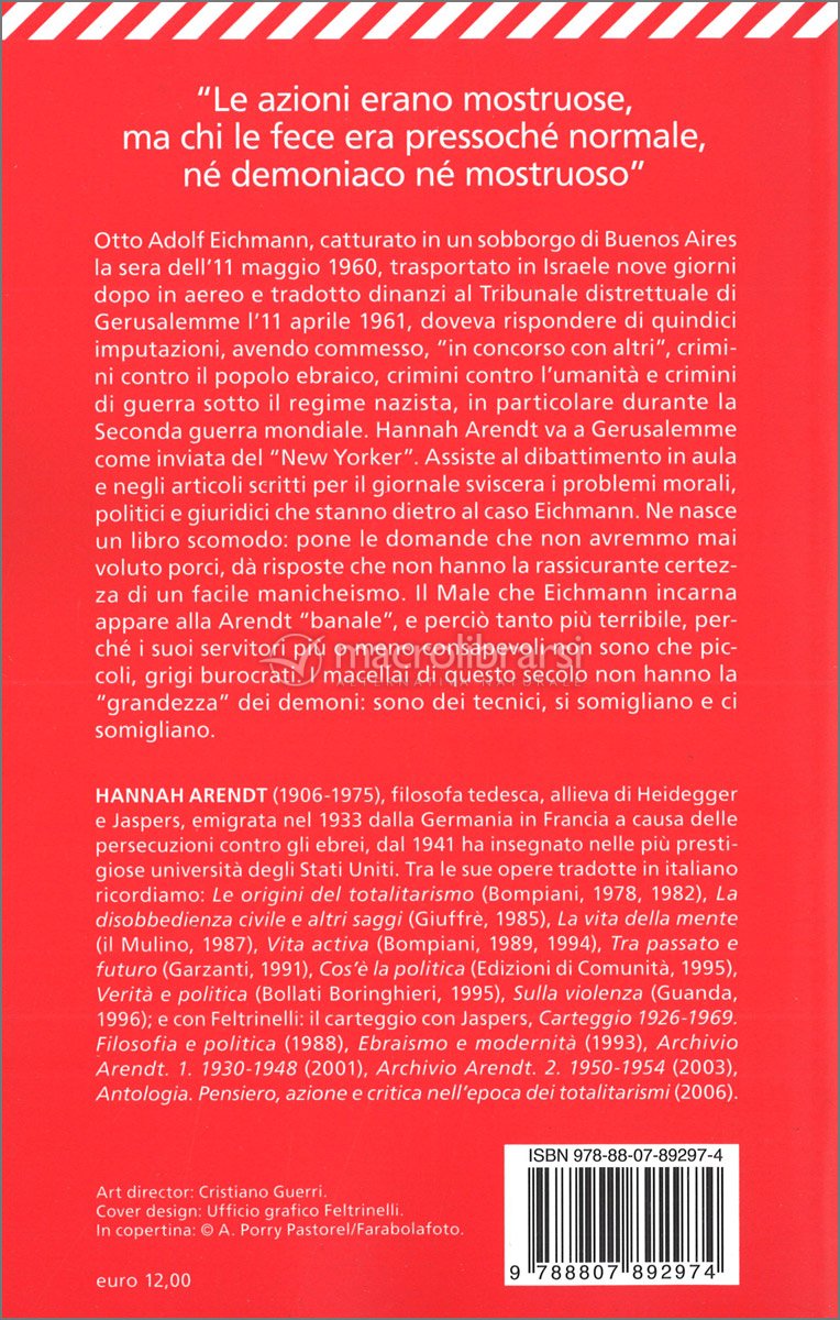 La Banalità Del Male Riassunto Per Capitoli