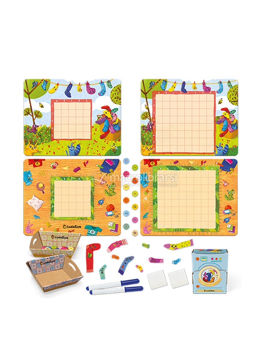 Ludattica – Battaglia Navale Dei Calzini – Gioco Da Tavolo Per Bambini 5+ – Strategia E Logica Divertente – Made In Italy