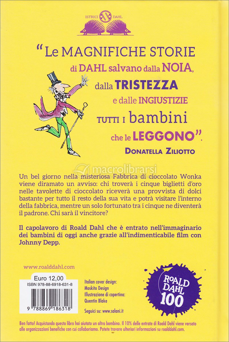 La fabbrica di cioccolato di Roald Dahl - Salani - Mammachilegge!