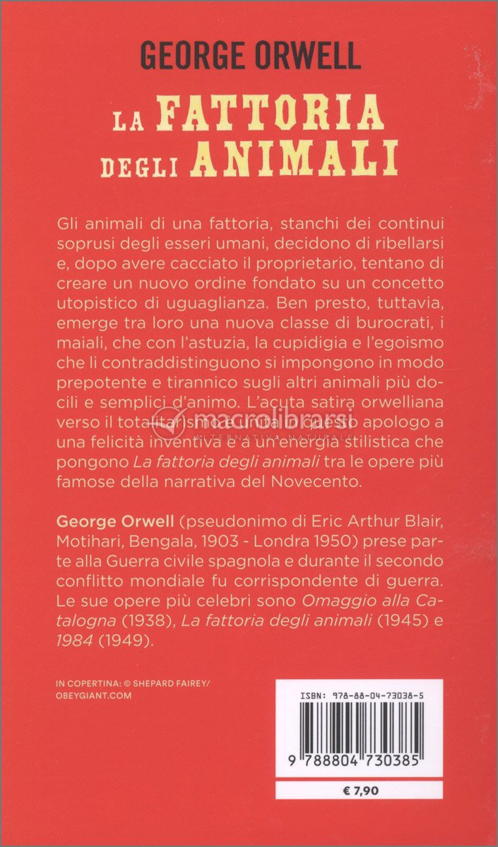 La Fattoria degli Animali — Libro di Orwell (Eric Arthur Blair) La Fattoria degli Animali — Libro di Orwell (Eric Arthur Blair)
