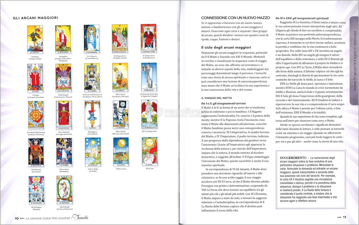 Fofeadm Mazzo Di Tarocchi Per Principanti Con Significati Su Carte | Carte Classiche Con Parole Chiave E Guida Introduttiva | Cartoncino 350g/m²
