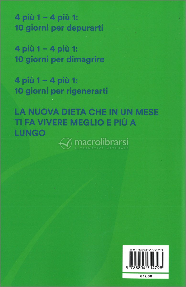 La nuova dieta 4 più 1 – 4 più 1 — Libro di Rosanna Lambertucci