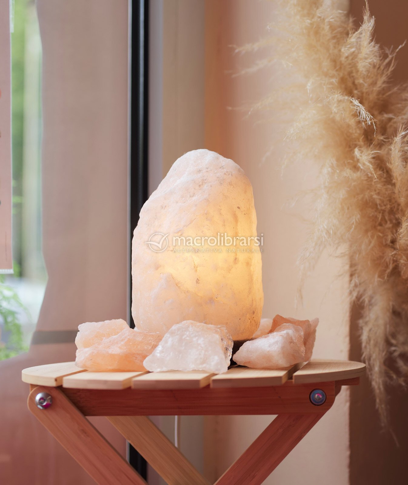 Lampada Sale Himalayano - Bianco di IFP IdeaforProject 