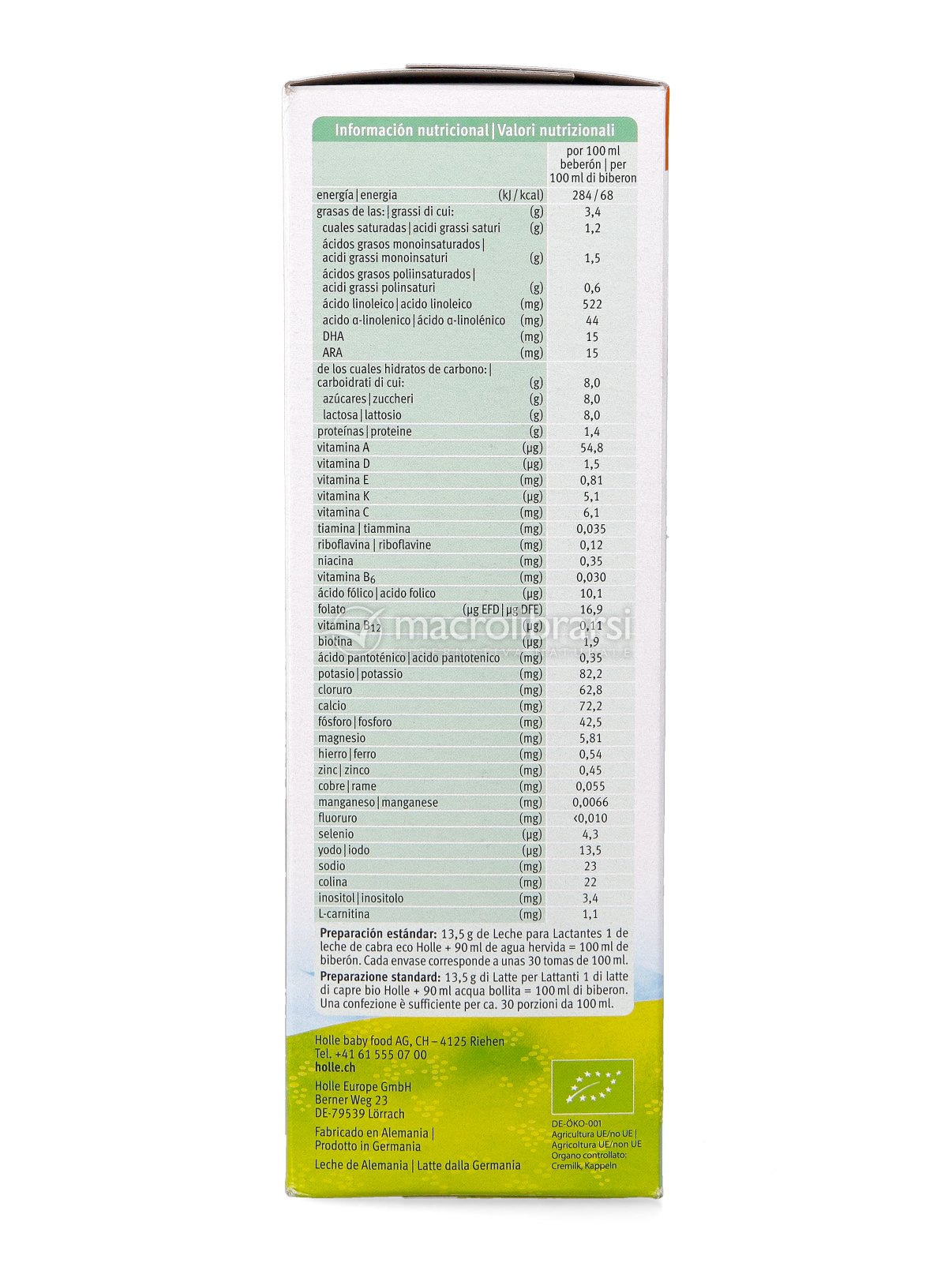 Holle Latte Di Proseguimento 2 A Base Di Latte Di Capra Bio Polvere