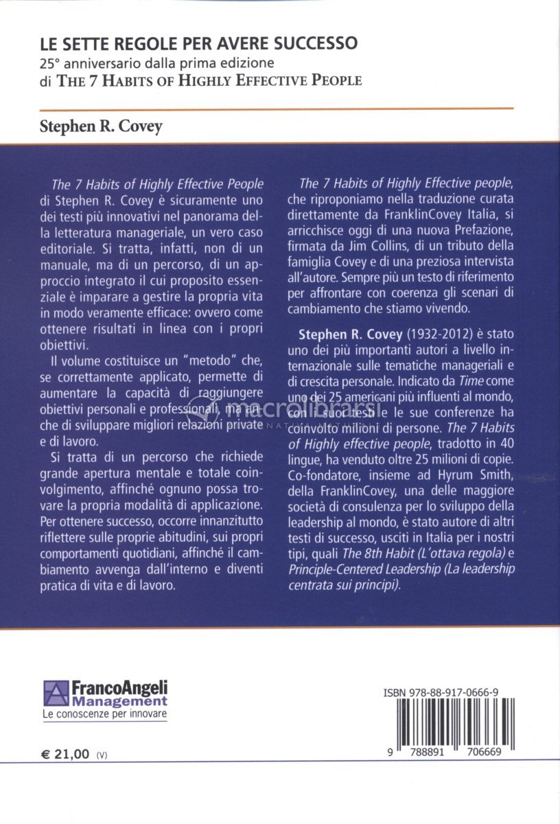 7 Regole Per Avere Successo Riassunto