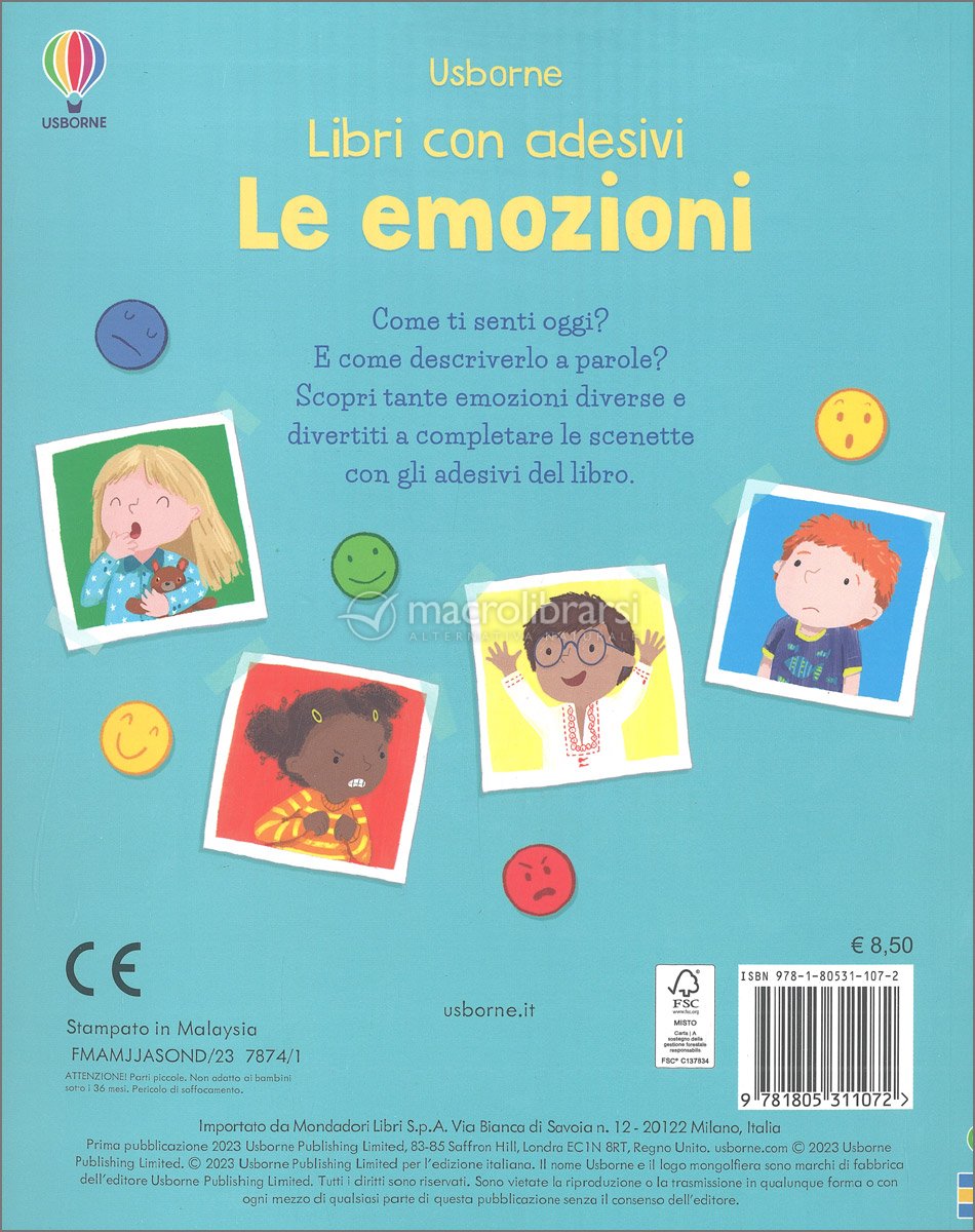 Libri con Adesivi - Le Emozioni — Libro di Holly Bathie