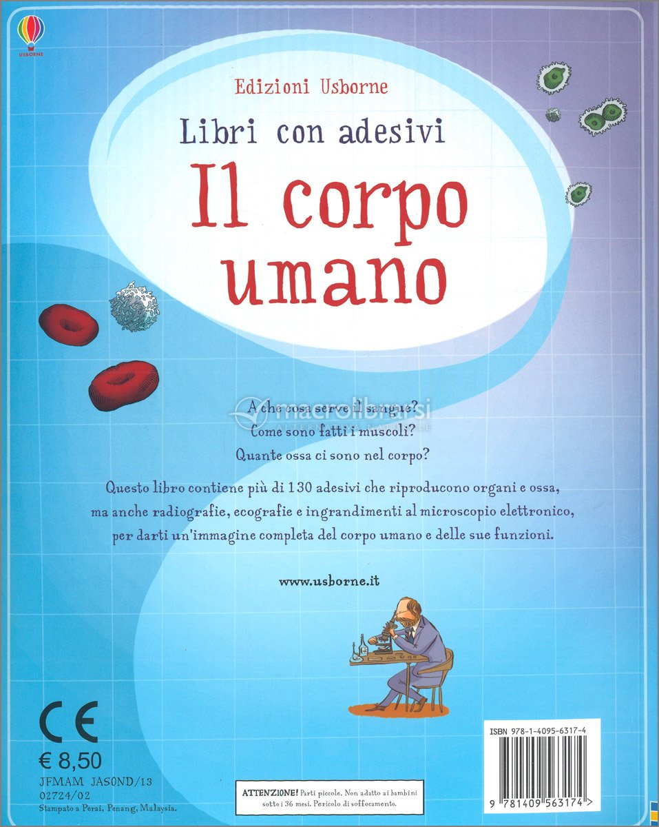 Libri con Adesivi - Il Corpo Umano — Libro di Alex Frith