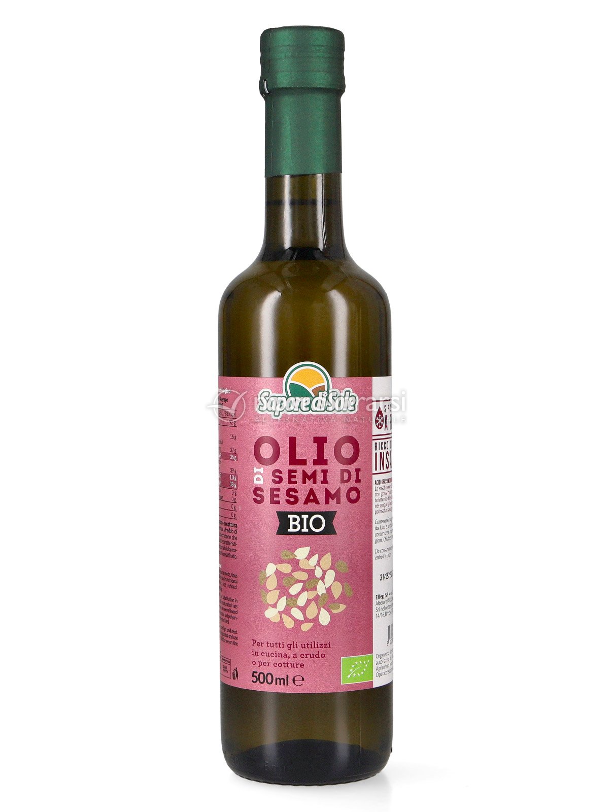 Olio di Semi di Sesamo Bio di Sapore di Sole 