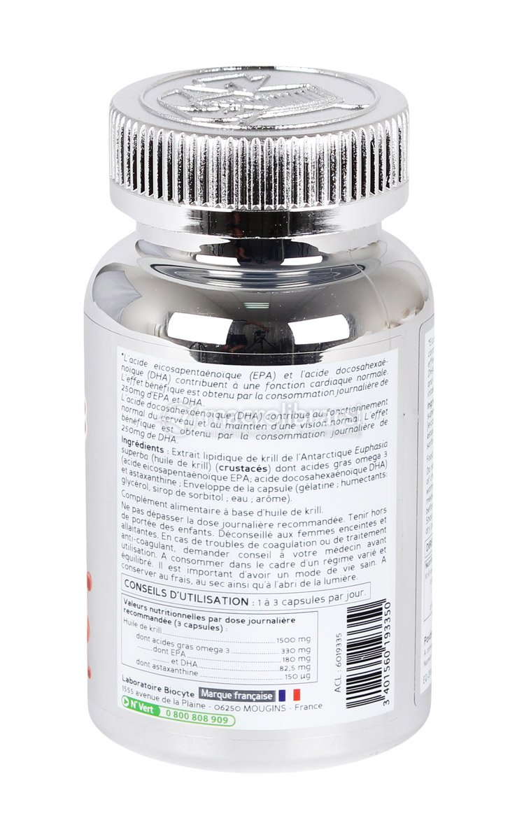 Omega 3 Krill 90 Capsule Laboratoire Biocyte