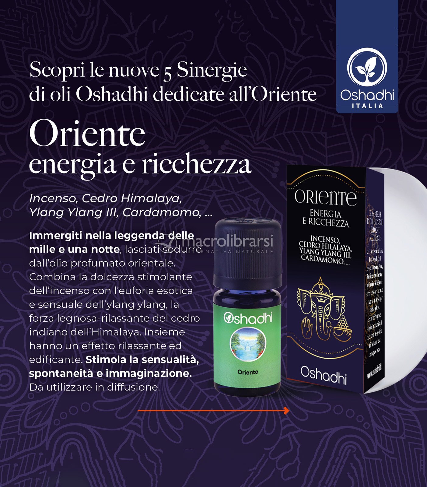 Oriente - Olio Essenziale Energia e Ricchezza di Oshadhi 