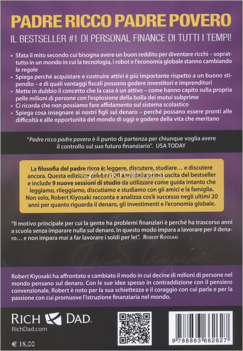 Padre Ricco Padre Povero - Nuova Edizione Aggiornata — Libro di Robert T.  Kiyosaki