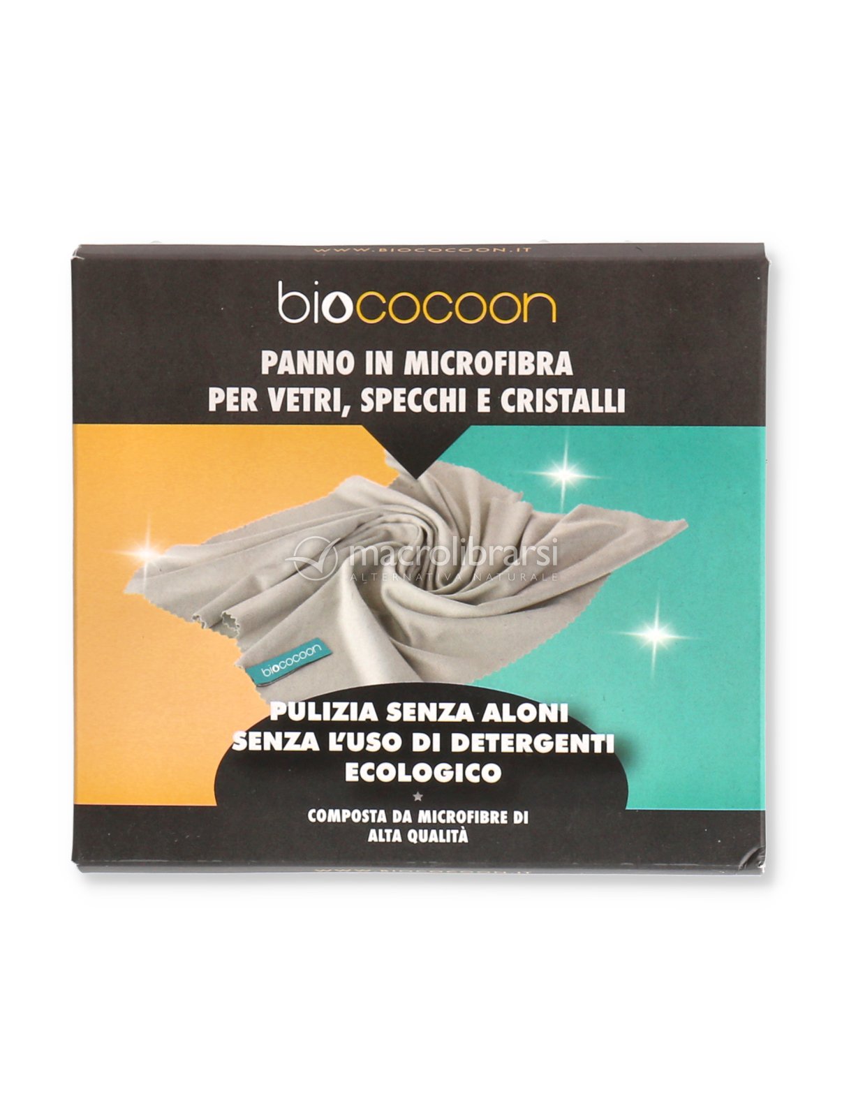 Panno in Microfibra per Vetri, Specchi e Cristalli di Biococoon 