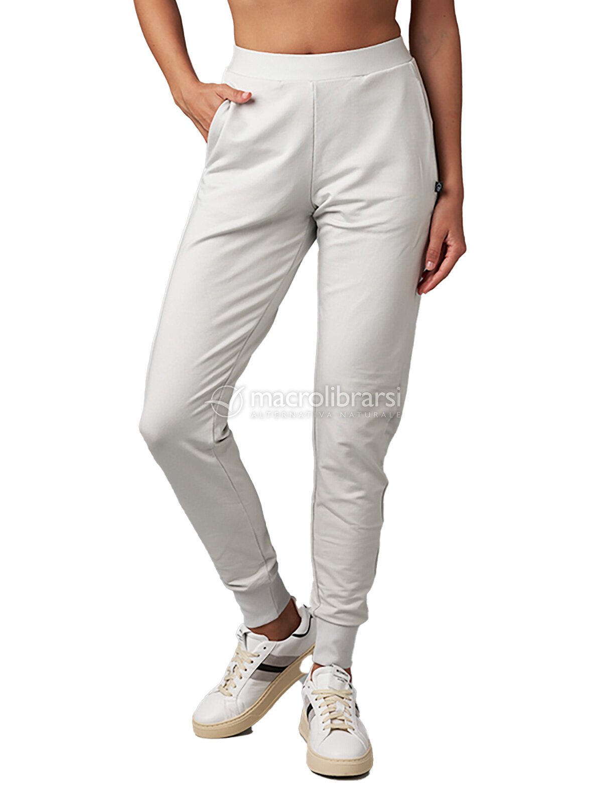 Pantalone Donna in Felpa Ecosostenibile - Ghiaccio di CasaGIN -  Macrolibrarsi.it