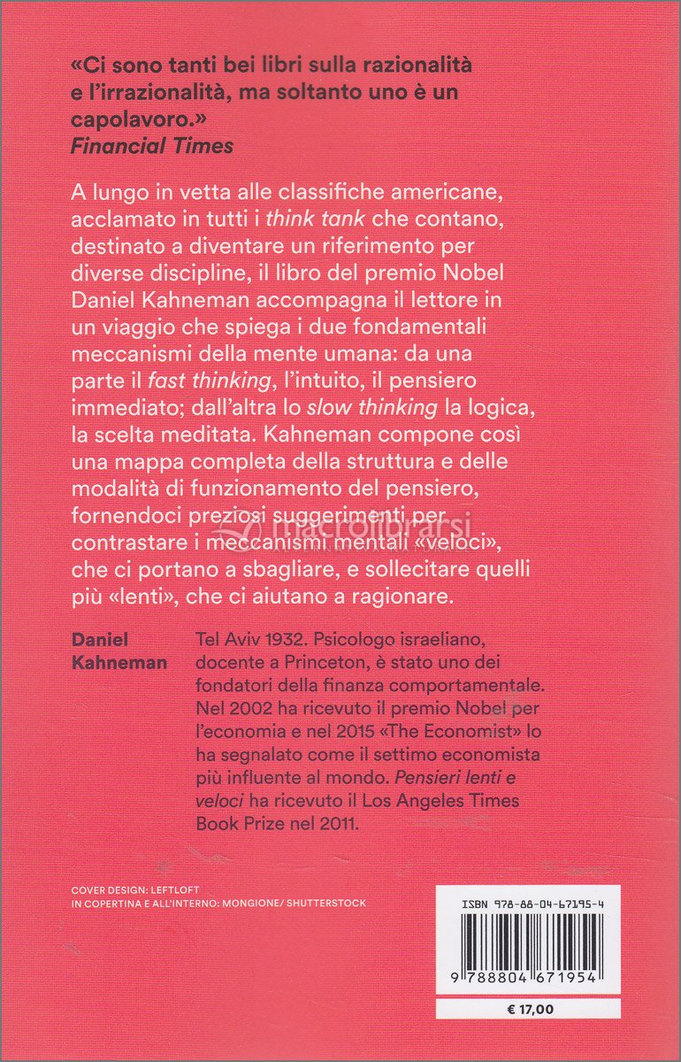 Pensieri Lenti E Veloci Riassunto Pdf