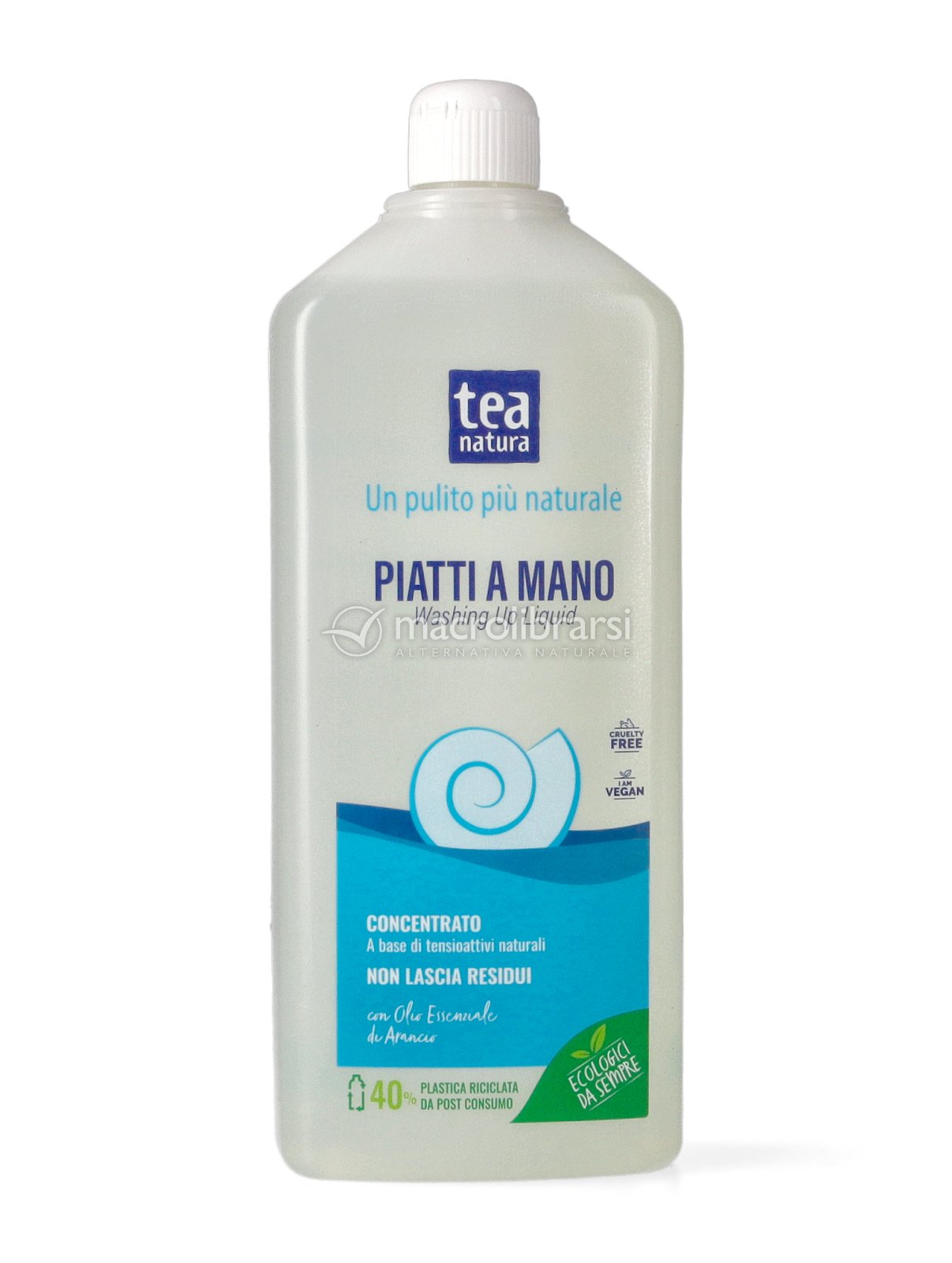 Detersivo piatti concentrato a base di ingredienti vegetali. Biodegradabile