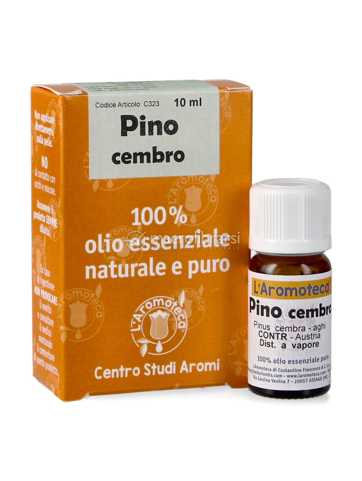 OLIO ESSENZIALE DI PINO CEMBRO Puro 100% Biologico e Naturale