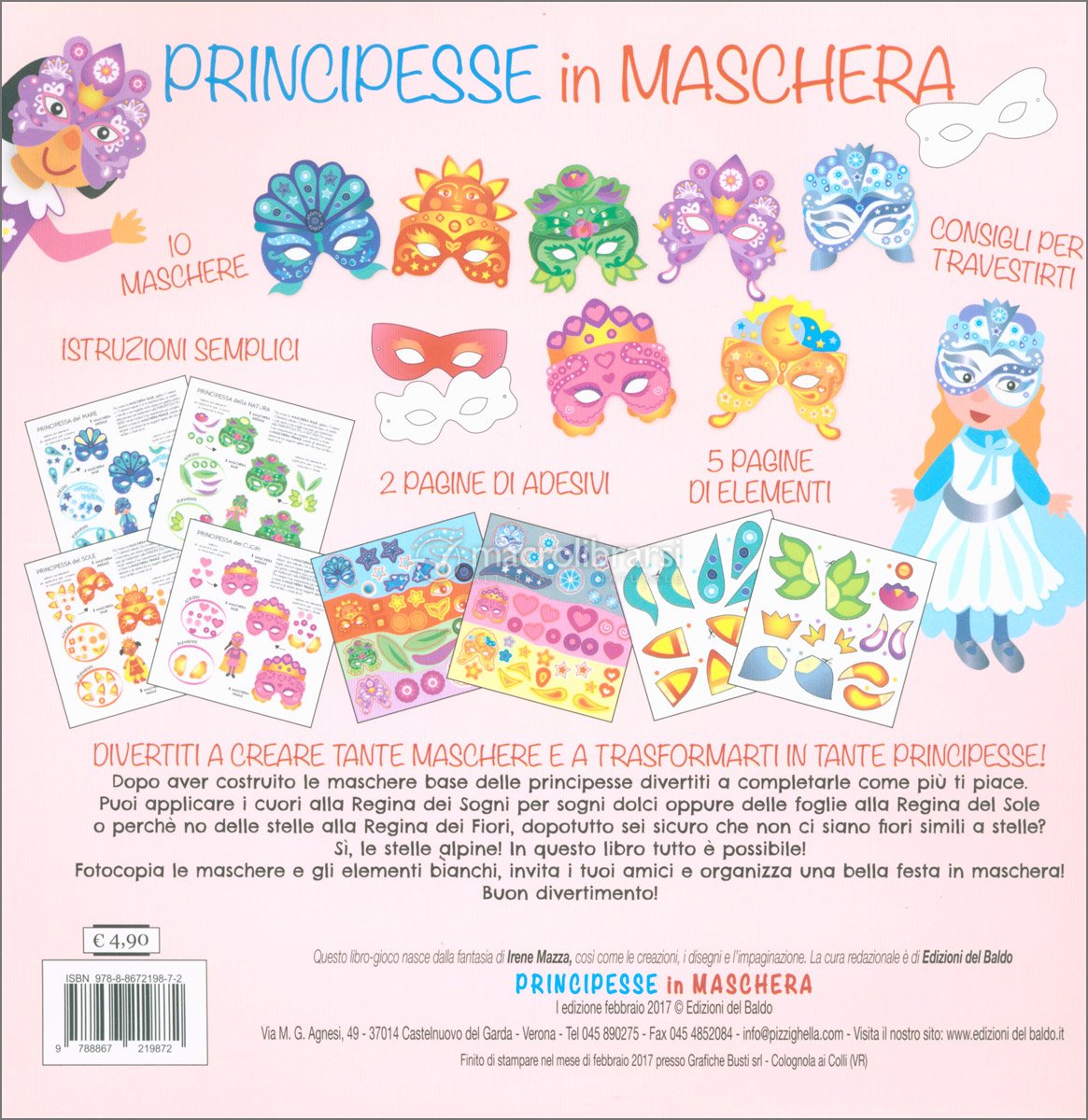 1482407 Libri Principesse Disney - Storie In Maschera Nuovo ss Ediz del  18/01/20