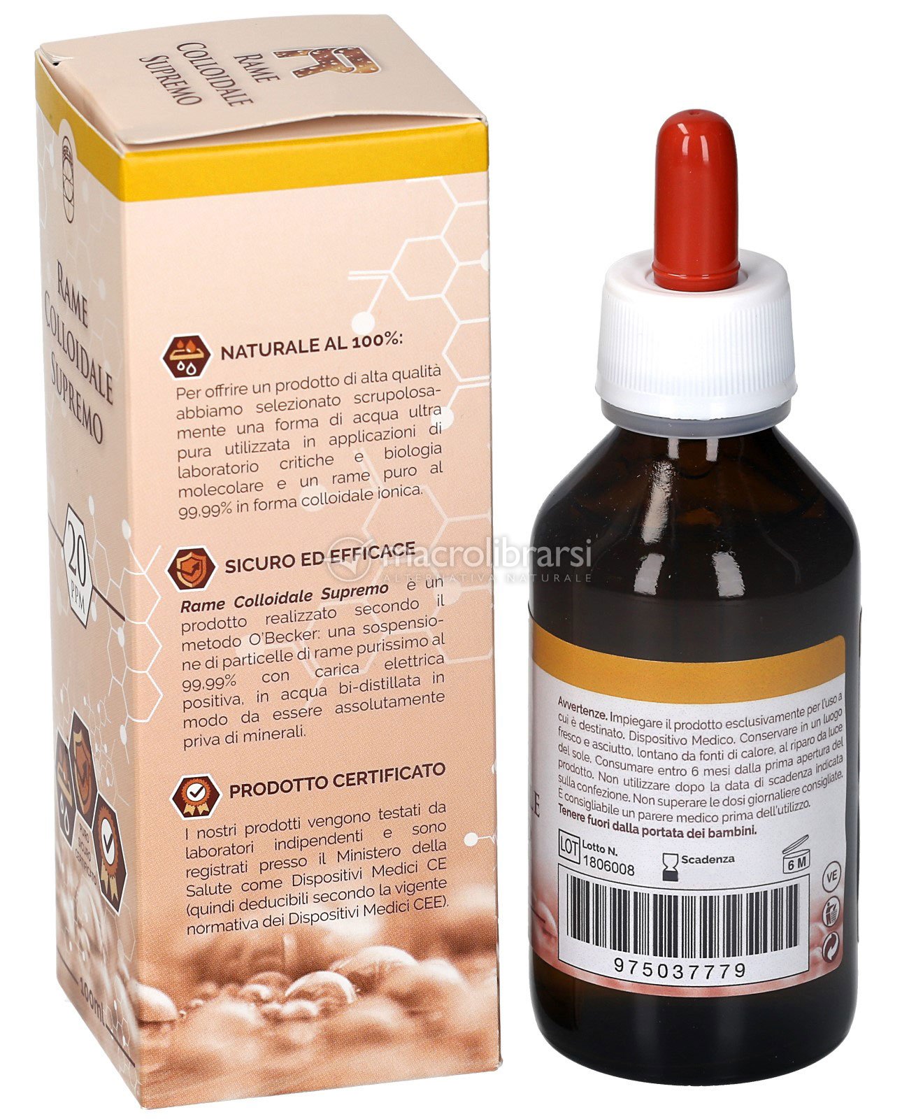 Rame Colloidale Supremo 20 ppm di Punto Salute e Benessere 