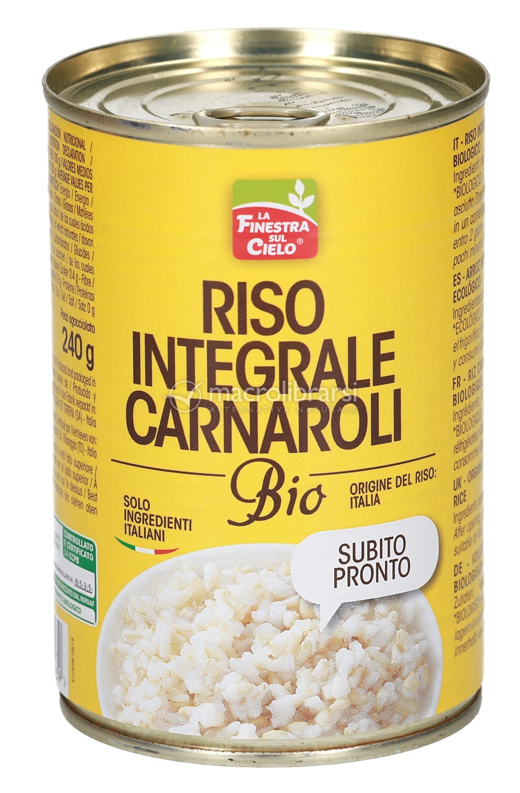 Riso Integrale Carnaroli Biologico La Finestra sul Cielo