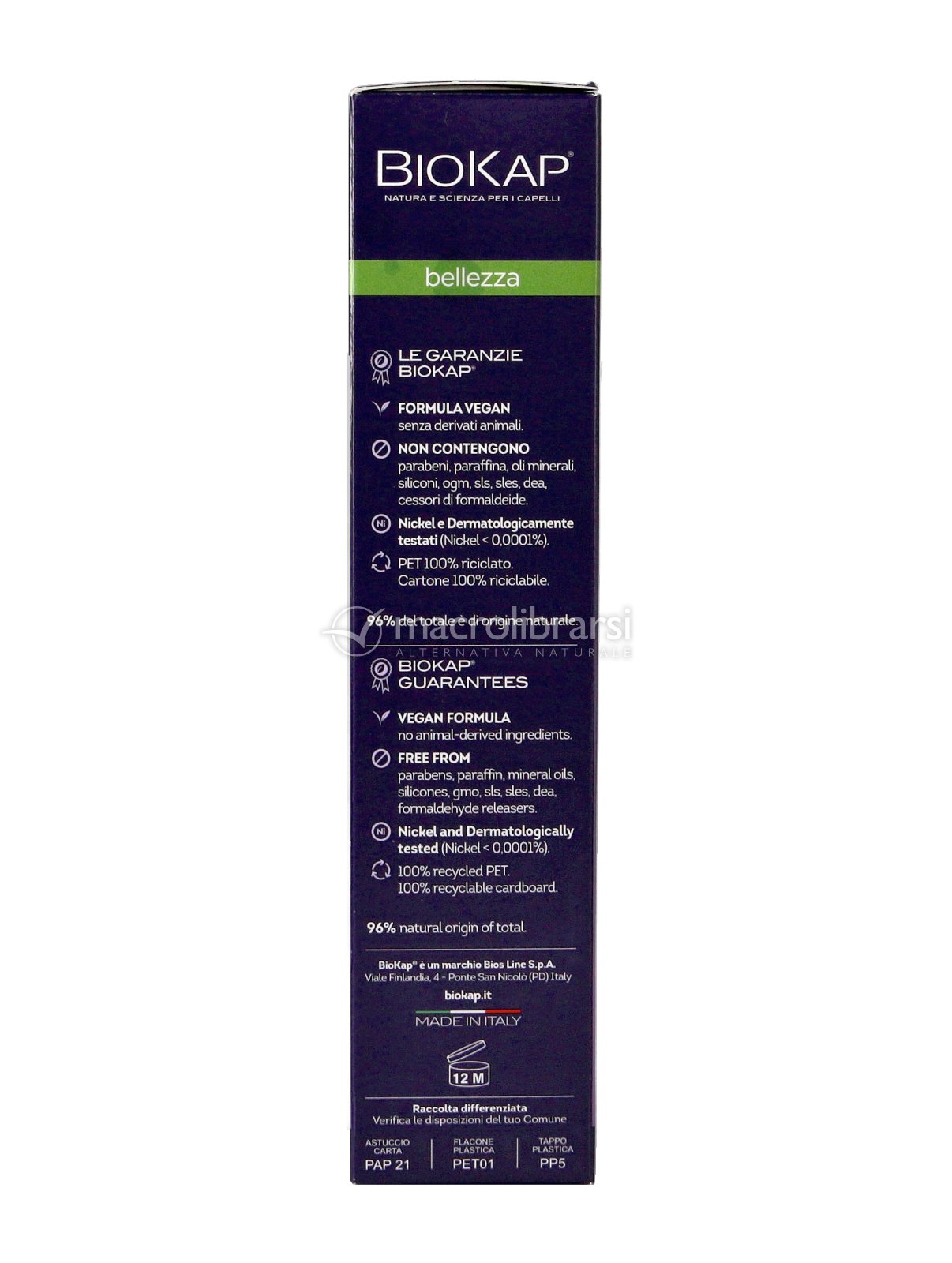 Biokap Maschera viola anti-giallo 150 ml