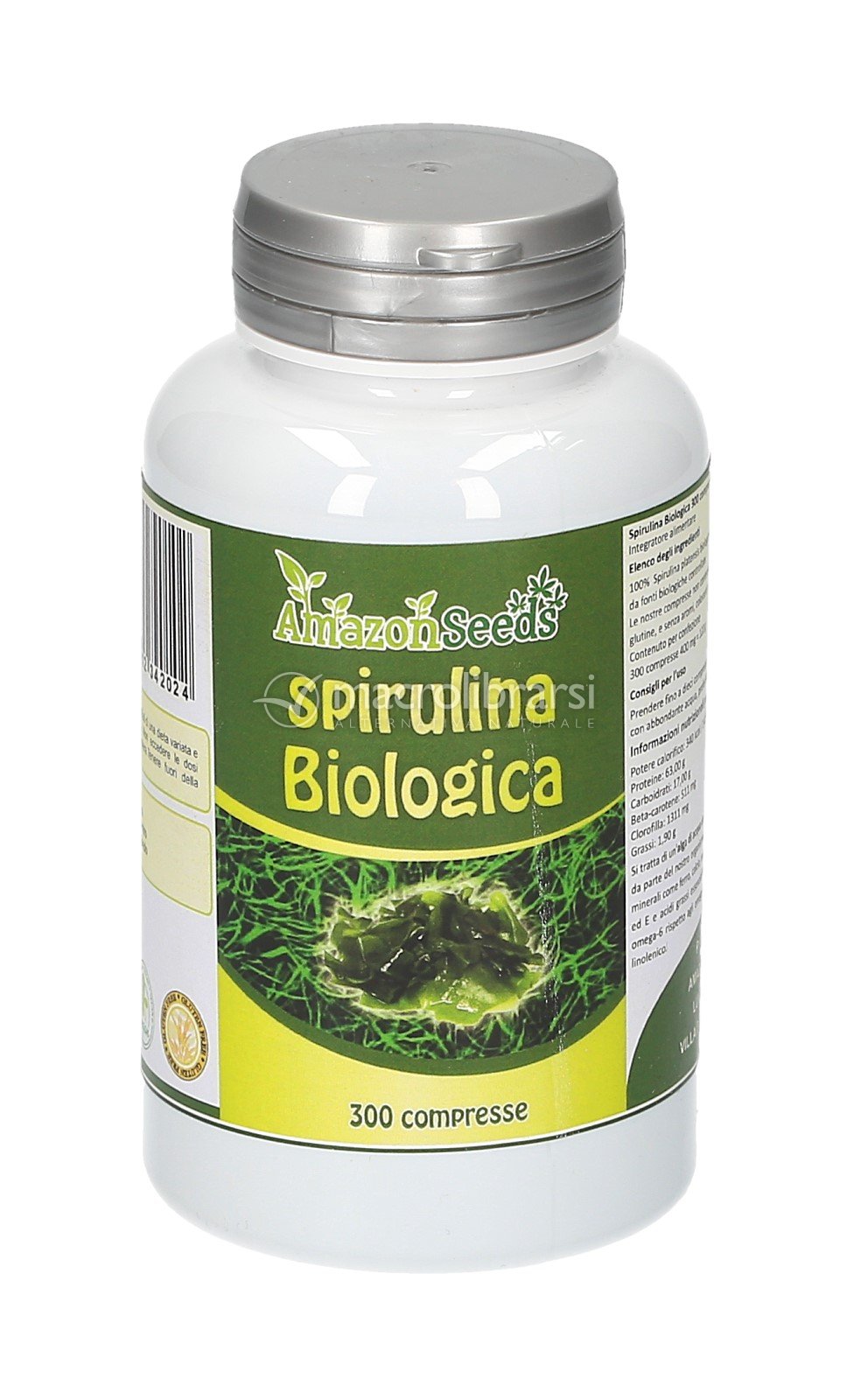 Spirulina Biologica Integratore in Compresse di Amazon Seeds