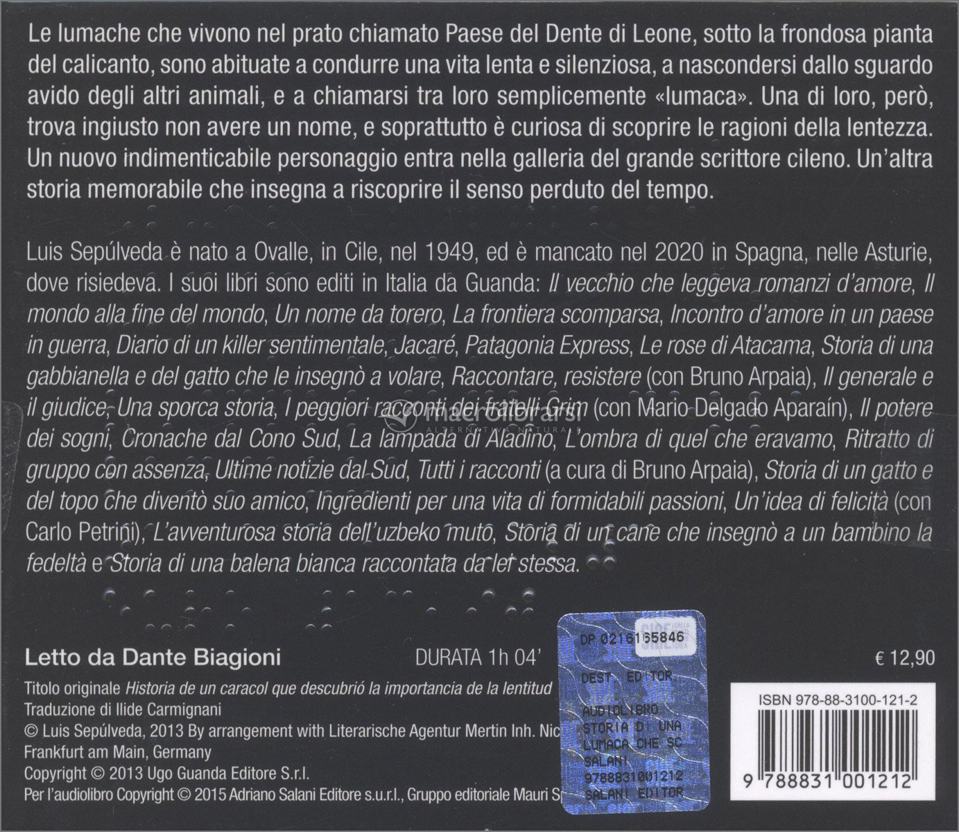 Storia di una Lumaca che scoprì l'importanza della Lentezza — Audiolibro CD  di Luis Sepúlveda