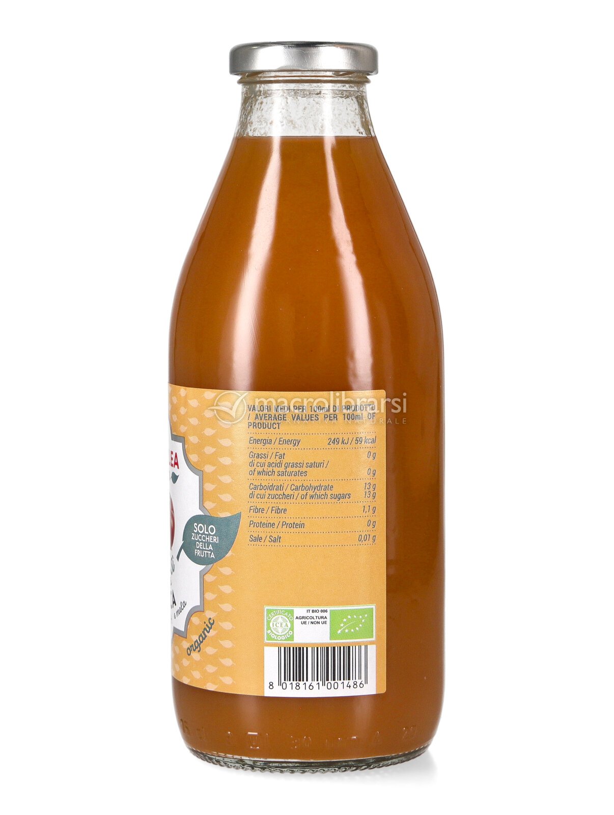 SUCCO DI MELA 750 ml VIA VERDE BIO PRIMIA - Primia