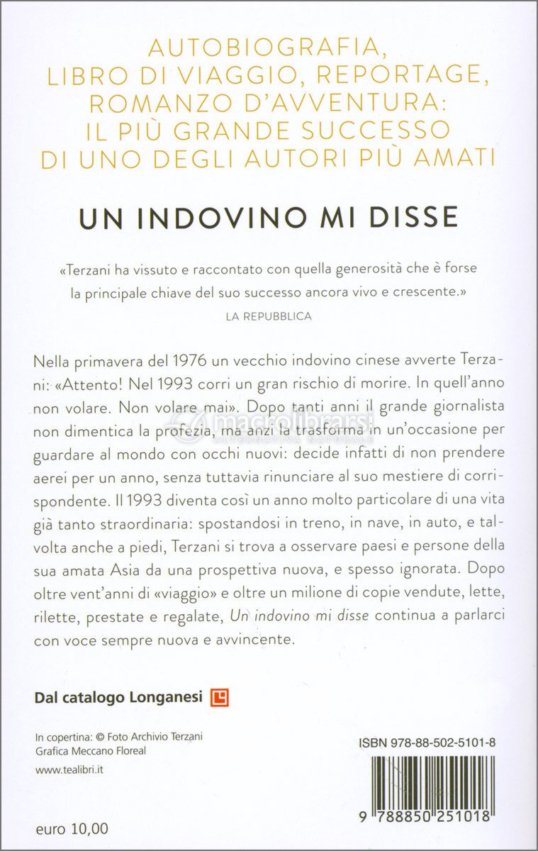 Un Indovino mi Disse Edizione Relax Tiziano Terzani Un Indovino mi Disse Edizione Relax Tiziano Terzani