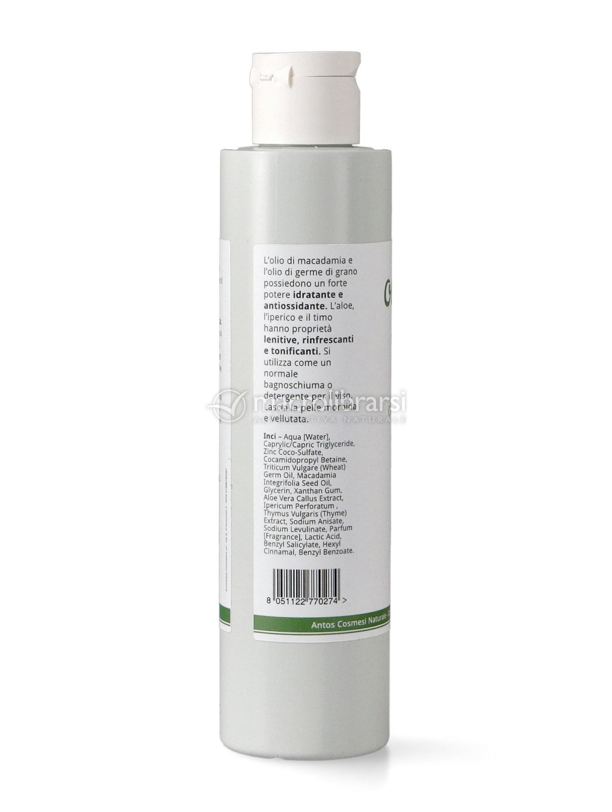 Olio Lavante Alla Rosa Biologico – Antos Cosmesi – Detergente Delicato 200 Ml – Made In Italy