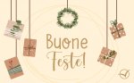 Buone Feste natale pacchi regalo