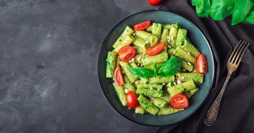 Tortiglioni freddi in crema di zucchine