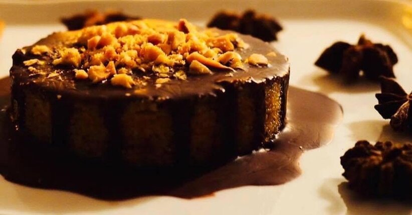 Tortino di amaranto al cioccolato fondente
